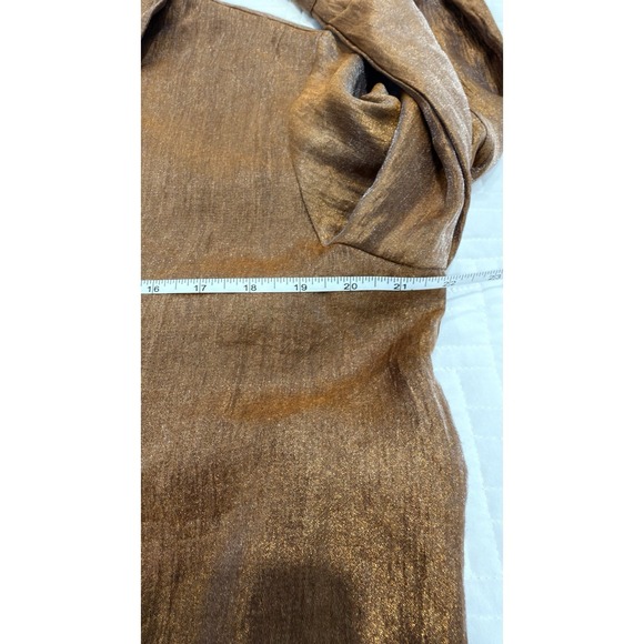 Coldwater Creek Linen Blend Button Front 3/4 Sleeve Shirt Top Womens Large - Picture 5 of 7